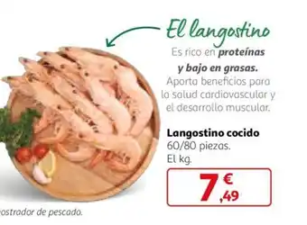 Alcampo Langostino cocido oferta