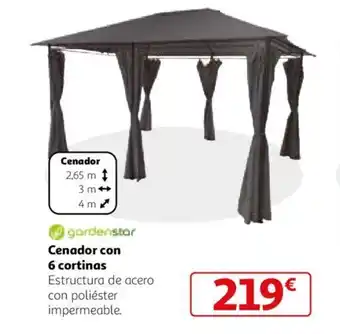 Alcampo Cenador con 6 cortinas oferta