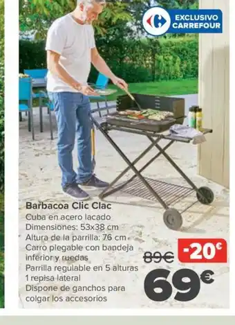 Carrefour Market Barbacoa Clic Clac oferta