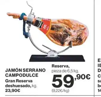 Supercor JAMÓN SERRANO CAMPODULCE oferta