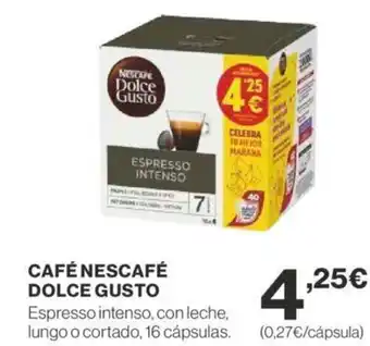 Supercor CAFÉ NESCAFÉ DOLCE GUSTO oferta