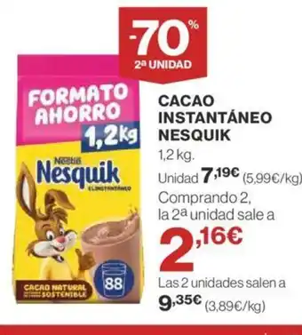 Supercor CACAO INSTANTÁNEO NESQUIK oferta