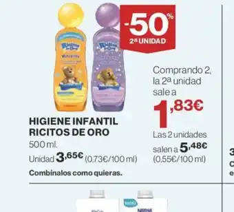 Supercor HIGIENE INFANTIL RICITOS DE ORO oferta