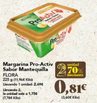 Gadis Margarina Pro-Activ Sabor Mantequilla FLORA oferta