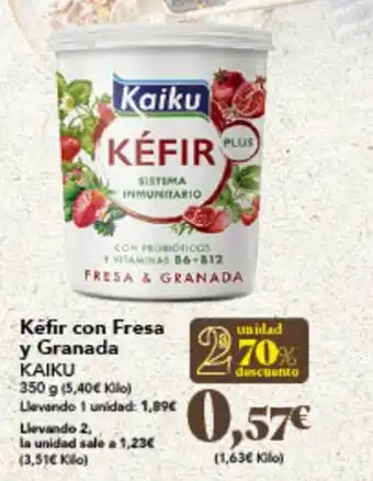 Gadis Kefir con Fresa y Granada KAIKU oferta