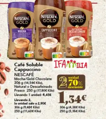 Gadis Cafe Soluble Cappuccino NESCAFÉ oferta