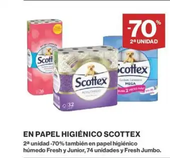 Supercor EN PAPEL HIGIÉNICO SCOTTEX oferta