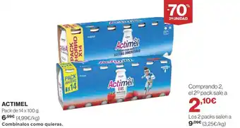 Supercor ACTIMEL Pack de 14 x 100 g. oferta