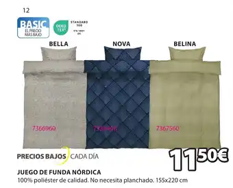 JYSK JUEGO DE FUNDA NÓRDICA oferta