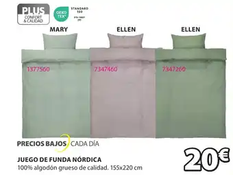 JYSK JUEGO DE FUNDA NÓRDICA oferta