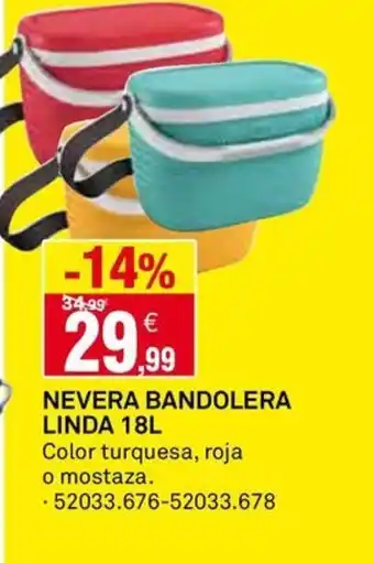 Bricoking NEVERA BANDOLERA LINDA 18L oferta