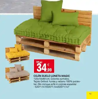 Bricoking COJÍN SUELO LONETA MAGIC oferta