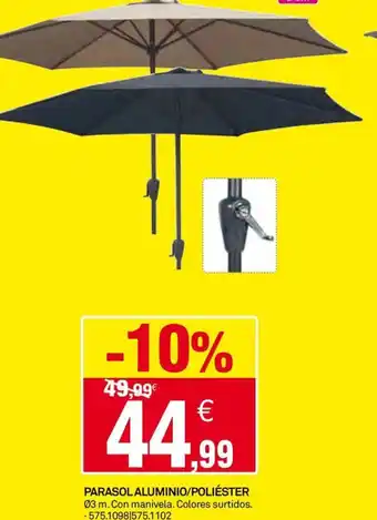 Bricoking PARASOL ALUMINIO/POLIÉSTER oferta