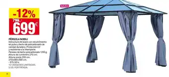 Bricoking PÉRGOLA NOBILI oferta