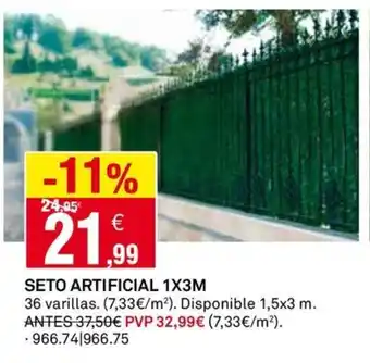 Bricoking SETO ARTIFICIAL 1X3M oferta