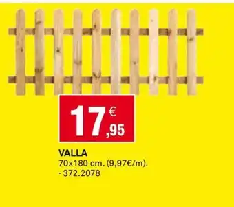 Bricoking VALLA 70 x 180 cm. oferta