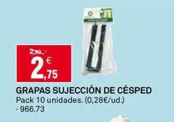 Bricoking GRAPAS SUJECCIÓN DE CÉSPED oferta