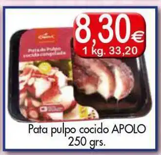 Congelados Copos Pata Pulpo Cocido Apolo 250grs oferta