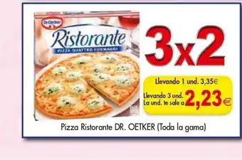 Congelados Copos Pizza Ristorante Dr. Oetker oferta