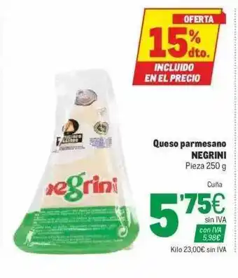 Makro Queso Parmesano Negrini 250g oferta