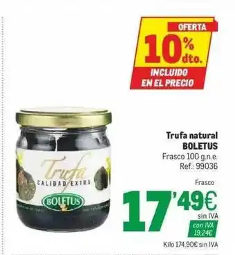 Makro Trufa Natural Boletus 100g oferta