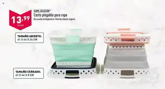 ALDI Home Creation Cesto Plegable Para Ropa oferta