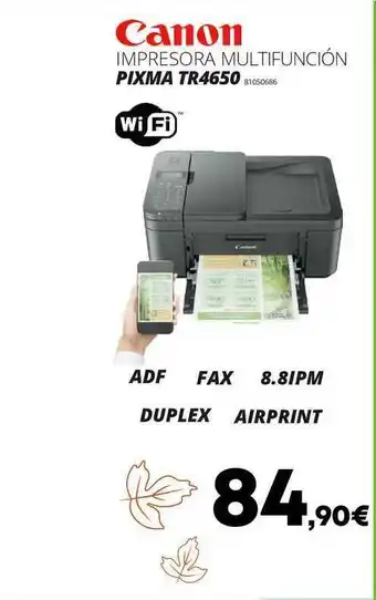 Ecomputer Canon Impresora Multifunción Pixma Tr4650 oferta