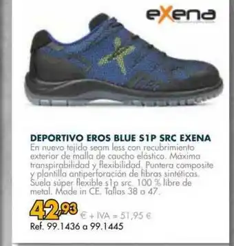 Coferdroza Deportivo Eros Blue S1p Src Exena oferta