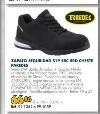 Coferdroza Zapato Seguridad S1p Src Srd Cheste Paredes oferta