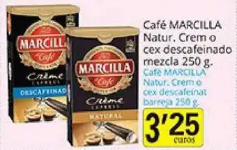 Supermercados Bip Bip Café Marcilla Natur. Crem O Cex Descafeinado Mezcla 250g oferta