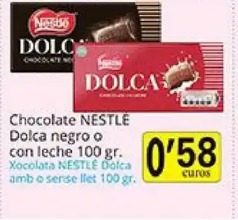 Supermercados Bip Bip Chocolate Nestlé Dolca Negro O Con Leche 100gr oferta