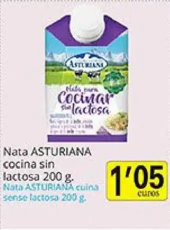 Supermercados Bip Bip Nata Asturiana Cocina Sin Lactosa 200g oferta