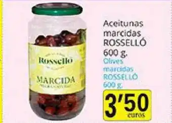 Supermercados Bip Bip Aceitunas Marcidas Rosselló 600g oferta