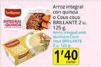 Supermercados Bip Bip Arroz Integral Con Quinoa O Cous Cous Brillante 125g oferta