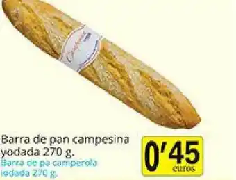 Supermercados Bip Bip Barra De Pan Campesina Yodada 270g oferta