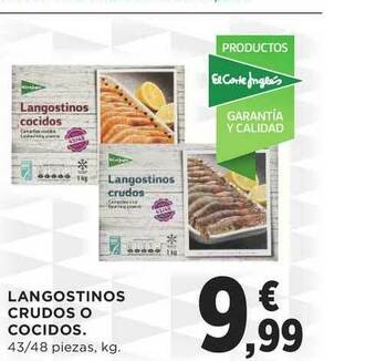 Supercor Exprés Langostinos Crudos O Cocidos oferta