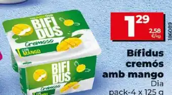Dia Bifidus cremós amb mango oferta