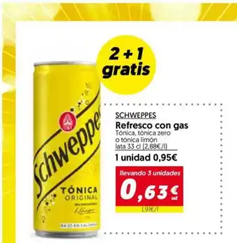 Hiper Usera SCHWEPPES Refresco con gas oferta