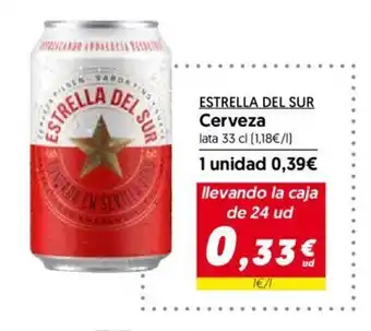 Hiper Usera ESTRELLA DEL SUR Cerveza oferta