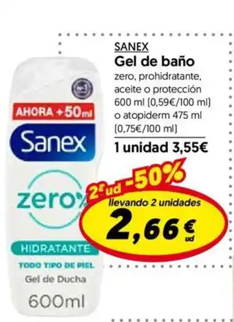 Hiper Usera SANEX Gel de baño oferta