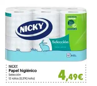 Hiper Usera NICKY Papel higiénico oferta