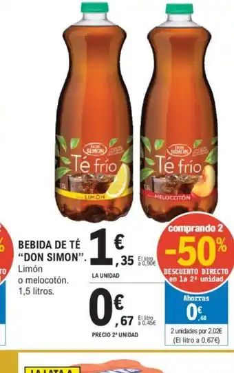 E.Leclerc BEBIDA DE TÉ DON SIMON oferta