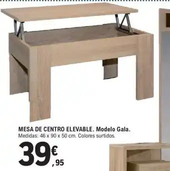 E.Leclerc MESA DE CENTRO ELEVABLE oferta