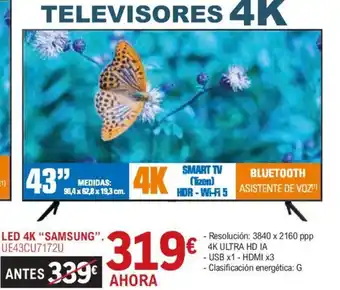 E.Leclerc Led 4k samsung oferta