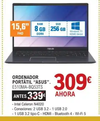 E.Leclerc ORDENADOR PORTÁTIL "ASUS oferta