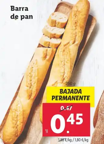 Lidl Barra de pan oferta