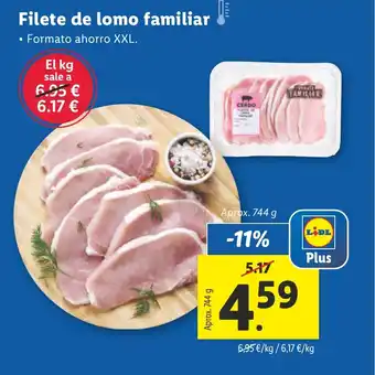Lidl Filete de lomo familiar oferta