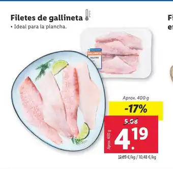 Filetes de gallineta