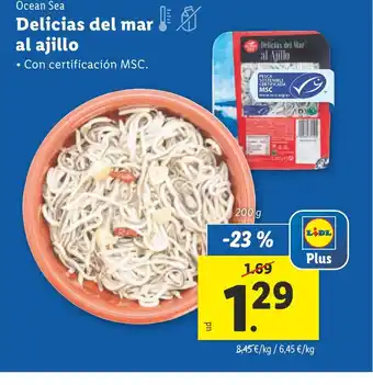 Lidl Delicias del mar al ajillo oferta