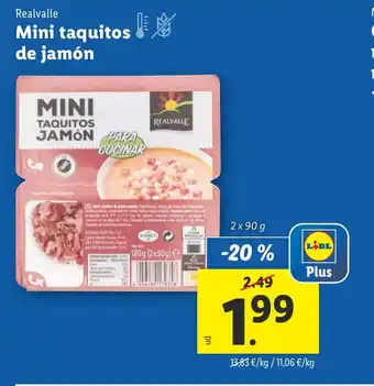 Lidl Mini taquitos de jamón oferta